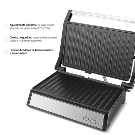 Grill Pgr32 220v Philco - Imagem principal - 8dc0ee79-1d2f-4b1e-9be2-4223b290562e