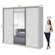 Guarda Roupa Casal Com Espelho 3 Portas 6 Gavetas Spazio Glass Branco Lopas - 408838bc-5651-4897-9815-3ee5a72a2c3d