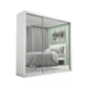 Guarda Roupa Melissa Super Glass 3 Portas De Correr Com Espelho Branco Carioca Móveis - 827086c6-19fe-478a-ac69-2c9ab2bfa64e