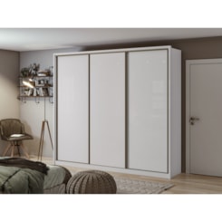 Guarda-Roupa Spazio 3 Portas Branco Lopas 77195