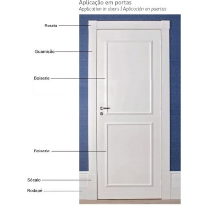 Guarnição Santa Luzia Branco Friso 457 100x2400mm