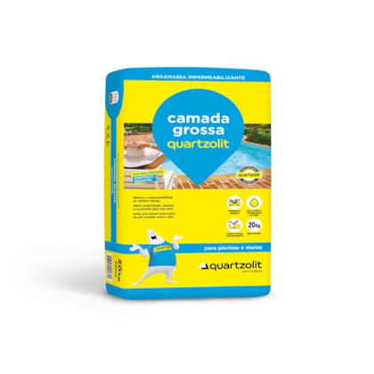 Impermeabilizante Camada Grossa 20kg Quartzolit