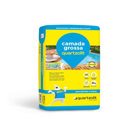 Impermeabilizante Camada Grossa 20kg Quartzolit - Imagem principal - 812629f5-2e5b-41d2-9173-a560c3d9e369