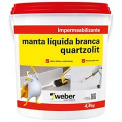 Impermeabilizante Manta Líquida 4,5l Branco Quartzolit