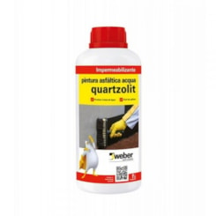 Impermeabilizante Pintura Asfáltica Acqua 1l Quartzolit