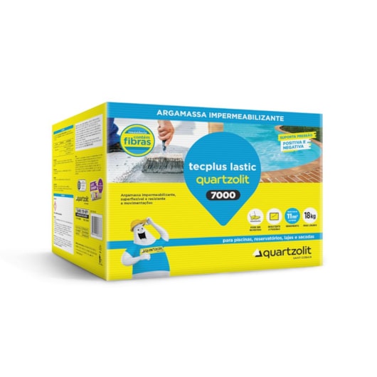 Impermeabilizante Tecplus Lastic 7000 Quartzolit 18kg - Imagem principal - 08c82b0f-fe8d-40ae-8e94-94ec5053b7ff