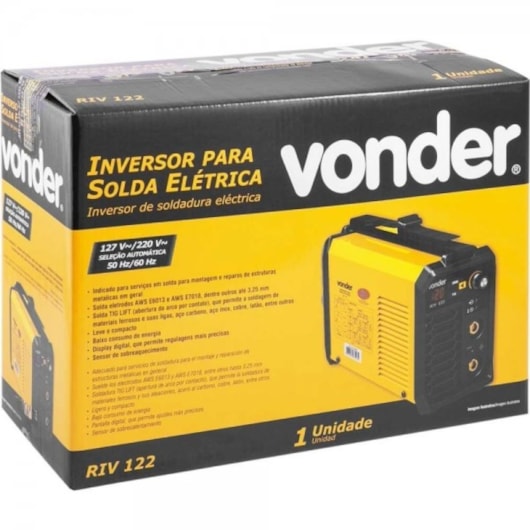 Inversor Digital Para Solda RIV 122 Bivolt Vonder                                                             - Imagem principal - a53beeef-0477-4695-86e6-fe7d8ffdae0c