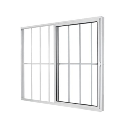 Janela De Alumínio 2 folhas Com Vidro Liso E Grade Soft Branco MGM 100x120cm - Imagem principal - 6f0045bb-f220-4654-9552-6fb4015072fc