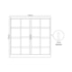 Janela De Correr 4 Folhas Sem Vidro Branco MGM 100x200x12cm - 32482feb-7e9c-4e71-8719-889bf553eab5