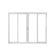 Janela De Correr Alumínio 4 Folhas Vidro Liso Branco MGM 100x200cm - 8fbd5822-bd23-4d56-83ef-dcd151e1bf25