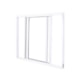 Janela De Correr Soft 2 Folhas Móveis Vidro Liso Embalagem Plástica Branco MGM 100x120cm - 3f50d5ca-8047-467e-9744-939227c9162a