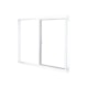 Janela De Correr Soft 2 Folhas Móveis Vidro Liso Embalagem Plástica Branco MGM 100x120cm - db082561-3410-4e59-bdf7-177e182b223d