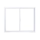 Janela De Correr Soft 2 Folhas Móveis Vidro Liso Embalagem Plástica Branco MGM 100x120cm - 3f5f6582-3895-40ab-981b-607c27c0b045
