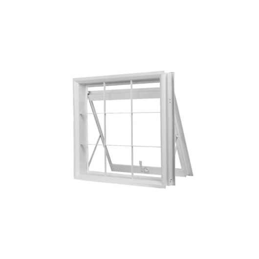 Janela Máximo Ar 1 Seção Grade Quadriculada Vidro Liso Branco MGM 50x50cm - Imagem principal - fcd008ee-9bc4-4c6c-aaa2-6511cc3cbe9e