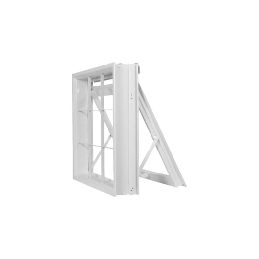 Janela Máximo Ar 1 Seção Grade Quadriculada Vidro Liso Branco MGM 50x50cm - Imagem principal - abc2386f-9992-4a9d-b49d-f271e6203f37