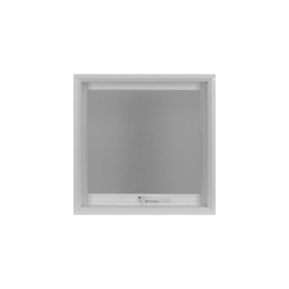 Janela Máximo Ar De Aço 1 Seção Vidro Mini Boreal Branco MGM 60x80cm