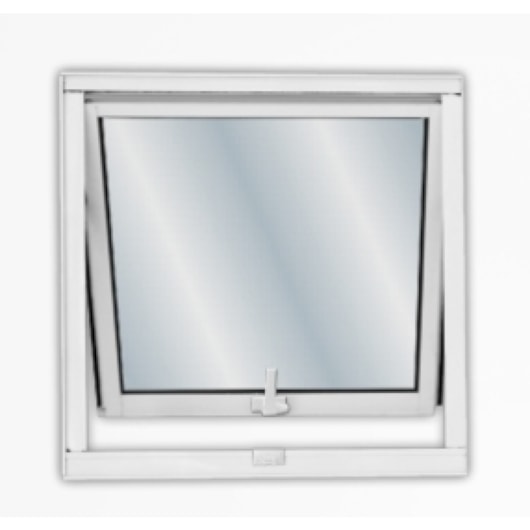 Janela Máximo Ar Soft Em Alumínio Vidro Liso Branco MGM 60x60cm - Imagem principal - e0b58d66-f38c-41f5-aca1-7b5cd80c37d9