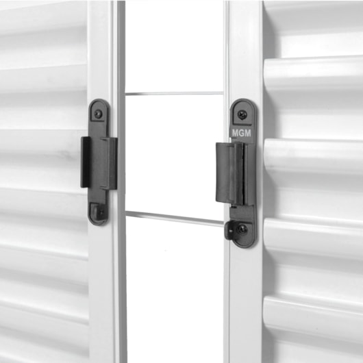 Janela Veneziana 4 Folhas Grade Quadriculada Branco MGM 100x120x7cm - Imagem principal - b930f7d8-6aeb-4b55-ac5f-d12ceae8ce74
