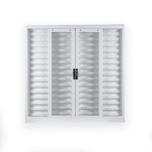 Janela Veneziana 6 Folhas Sem Vidro Aço Minas Sul Branco MGM 120x200x12cm - Imagem principal - dc35c0b5-d68d-4d79-9b18-633a60a86ed3