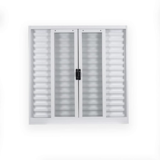 Janela Veneziana 6 Folhas Vidro Liso Aço Minas Sul Branco MGM 100x150x12cm - Imagem principal - ea0f3248-6e92-4ce3-9698-7378b6c94935