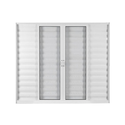 Janela Veneziana  De Alumínio 6 Folhas Vidro Liso Soft Branco Mgm 120x200cm - Imagem principal - 971b4996-07dd-40f5-bf3a-66b5dee45712