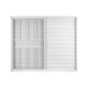 Janela Veneziana De Correr 3 folhas e 1 Fixa Com Grade Vidro Liso Mini Boreal Soft Branco MGM 100x150cm - 20c8570b-41b7-481f-9746-24c58c11ba8d