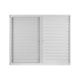 Janela Veneziana De Correr 3 folhas e 1 Fixa Vidro Liso Soft Plus Branco MGM 100x150cm - 25b8698b-0cce-438b-8eed-dc22270d338d