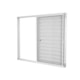 Janela Veneziana De Correr 3 folhas e 1 Fixa Vidro Mini Boreal Soft Branco MGM 100x100cm - 4ebddad5-7e67-4038-a54c-e9eb1772d8fd