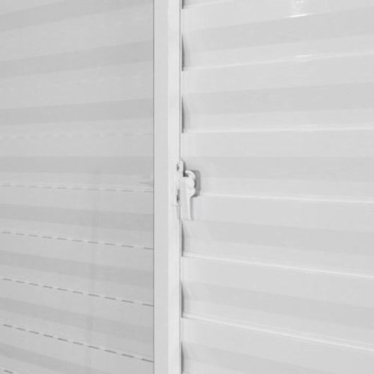 Janela Veneziana Soft 3 Folhas Embalagem Plástica Vidro Liso Branco MGM 100x120cm - Imagem principal - a05eba94-3d77-400d-8507-418144cecac4