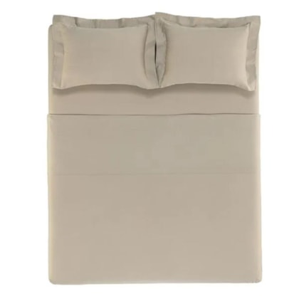 Jogo De Cama Bossa Casal Areia 300 Fios Karsten 220x260cm