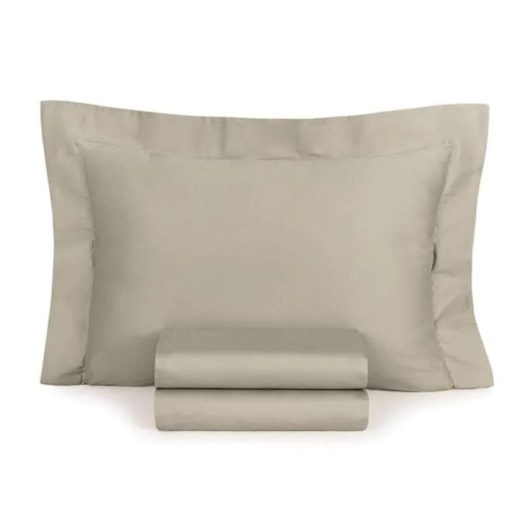 Jogo De Cama Bossa King Areia 300 Fios Karsten 290x260cm - Imagem principal - e029302a-15ab-44d3-885c-cc792bc35a2d