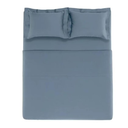 Jogo De Cama Bossa King Indigo 300 Fios Karsten 290x260cm