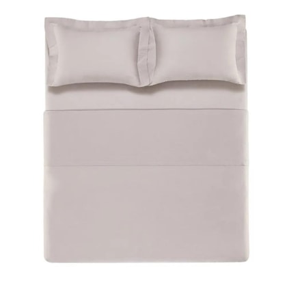 Jogo De Cama Bossa Prata Casal Cinza 300 Fios Karsten 220x260cm
