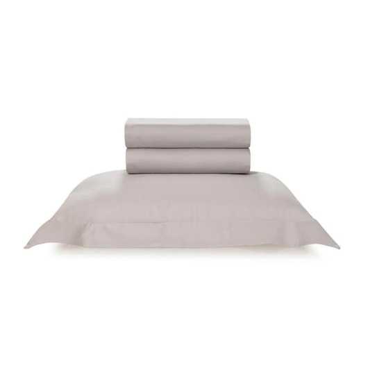 Jogo De Cama Bossa Prata Solteiro Cinza 300 Fios Karsten 180x260cm - Imagem principal - f5a27d6a-37e5-4398-b6fb-8954f6cea056