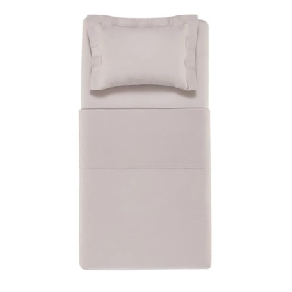 Jogo De Cama Bossa Prata Solteiro Cinza 300 Fios Karsten 180x260cm