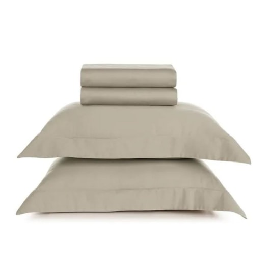 Jogo De Cama Bossa Queen Areia 300 Fios Karsten 240x260cm - Imagem principal - 502eb7d3-ee56-4fed-b11b-1c37a8abf1ec