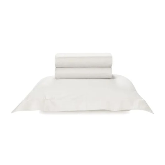 Jogo De Cama Bossa Queen Branco 300 Fios Karsten 240x260cm - Imagem principal - 93a67191-cd6b-4051-a228-d37ec17162e0