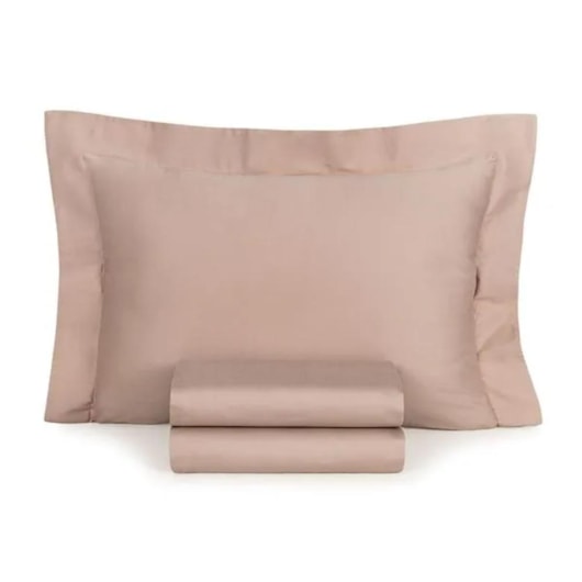 Jogo De Cama Bossa Queen Nude 300 Fios Karsten 240x260cm - Imagem principal - 9d923985-e67f-48df-94c3-704e4fac9dd0