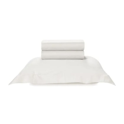 Jogo De Cama Bossa Solteiro Branco 300 Fios Karsten 180x260cm