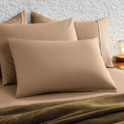 Jogo De Cama Matiza Casal Caramelo 160 fios Karsten 138x188x30cm