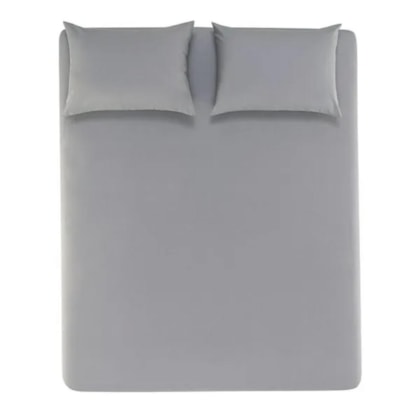Jogo De Cama Matiza Casal Cinza Lunar Karsten 138x188x30cm
