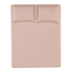 Jogo De Cama Matiza Casal Rosa Giz 160 fios Karsten 138x188x30cm