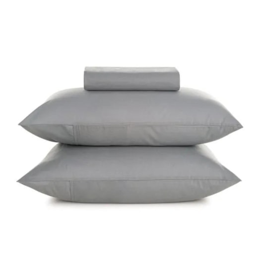 Jogo De Cama Matiza King Cinza Lunar 160 fios Karsten 193x203x35cm - Imagem principal - 81b8480e-0154-4ece-8613-8cd816ae5ff8