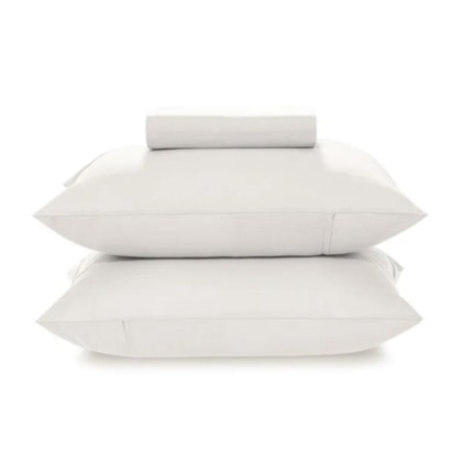 Jogo De Cama Matiza Queen Branco 160 fios Karsten 158x198x30cm