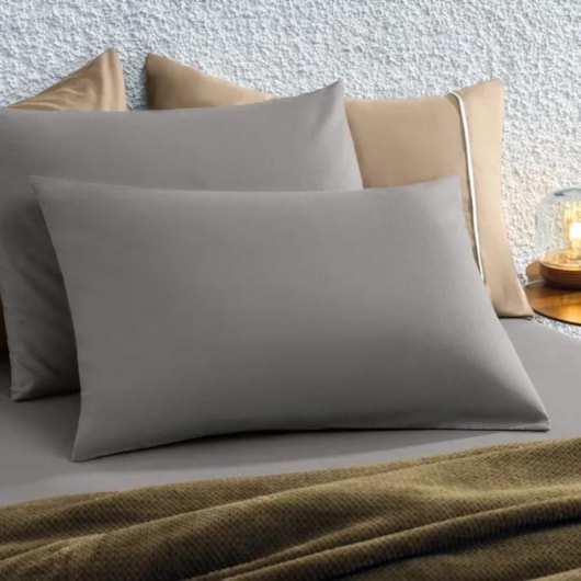 Jogo De Cama Matiza Queen Cinza Lunar Karsten 158x198x30cm - Imagem principal - c8873fba-c1d4-43f6-bf55-6672903dd8c0