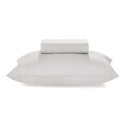 Jogo De Cama Matiza Solteiro Branco 160 fios Karsten 100x200x30cm