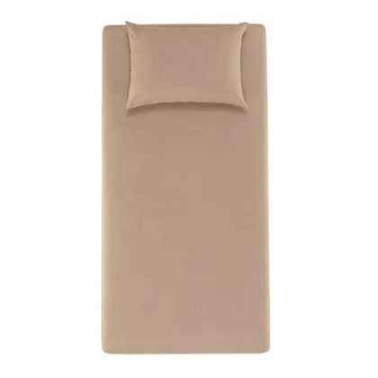 Jogo De Cama Matiza Solteiro Caramelo 160 fios Karsten 100x200x30cm