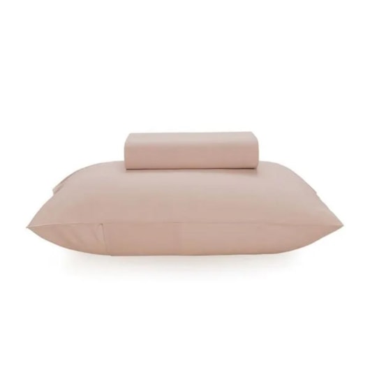 Jogo De Cama Matiza Solteiro Rosa Giz 160 fios Karsten 100x200x30cm - Imagem principal - 83b6c515-1041-4cae-98bc-0a9c2ad09367