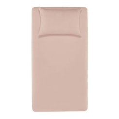 Jogo De Cama Matiza Solteiro Rosa Giz 160 fios Karsten 100x200x30cm