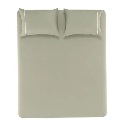 Jogo De Cama Noah Casal Verde Chá Com Branco Karsten 138x188x30cm - Imagem principal - c3024c81-9ecf-4ac6-8a84-6d6b06aed4e6